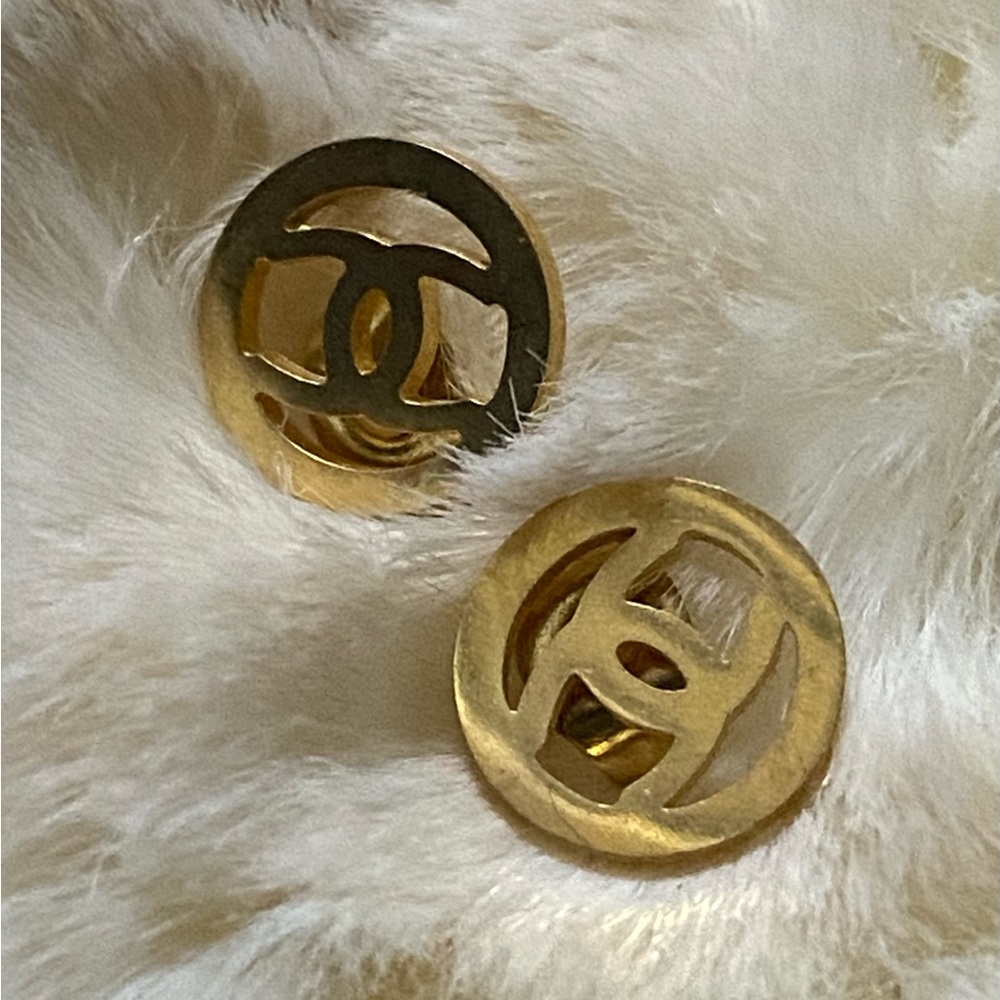 ‼️TODAY HALF PRICE‼️ Gold Designer Logo Earrings